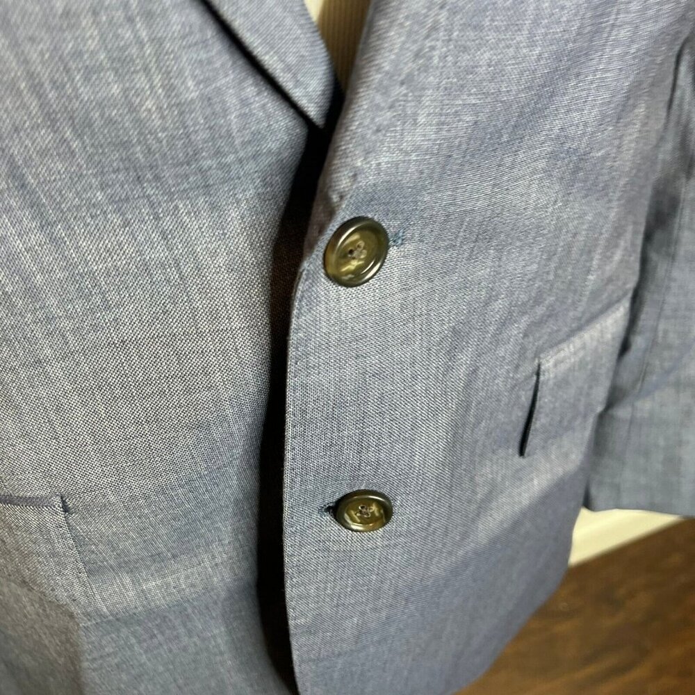 J.Crew $450 Ludlow suit jacket Italian stretch worsted wool blend 38R J3272 Blue - Picture 4 of 16